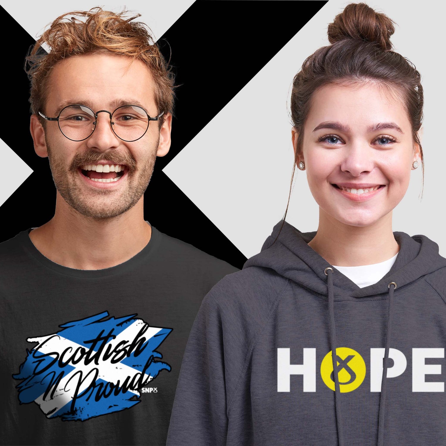 The SNP Clothing Range including t-shirts, hoodies and polos.