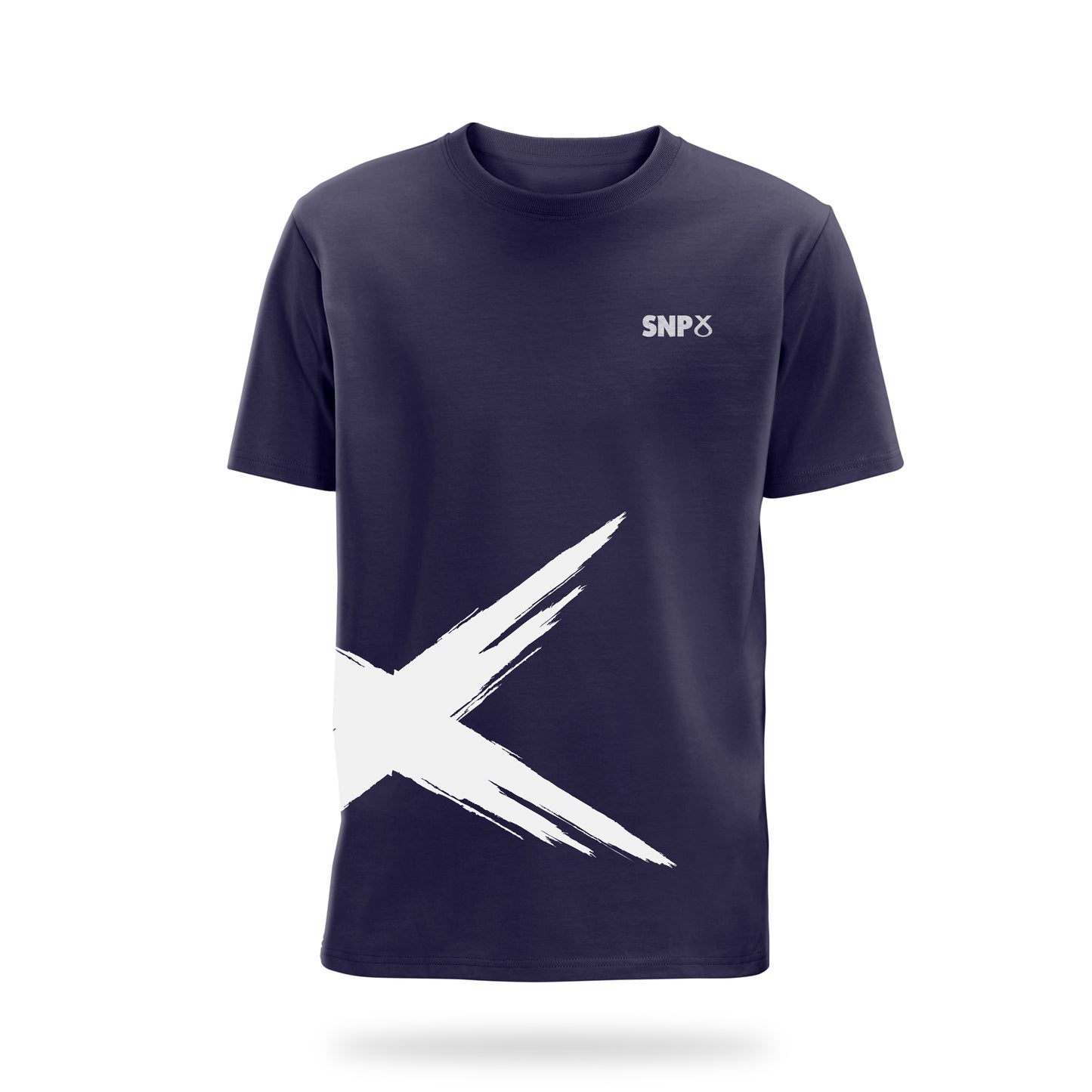 Saltire Side Print Organic Cotton T-Shirt