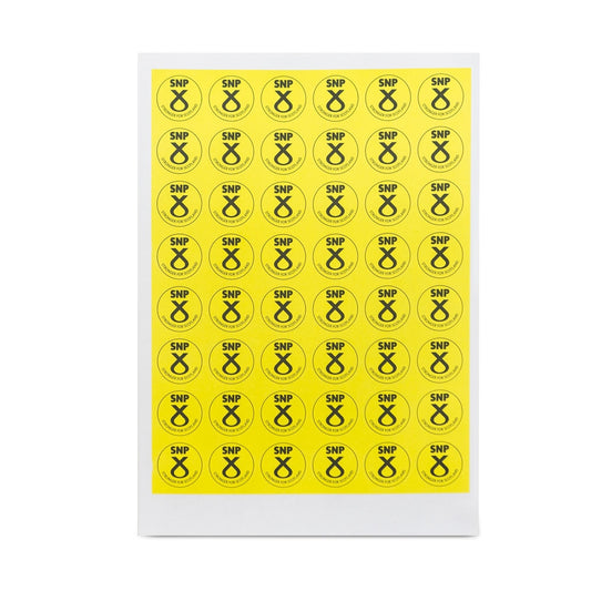 SNP Lapel Stickers A (Sheet of 48)