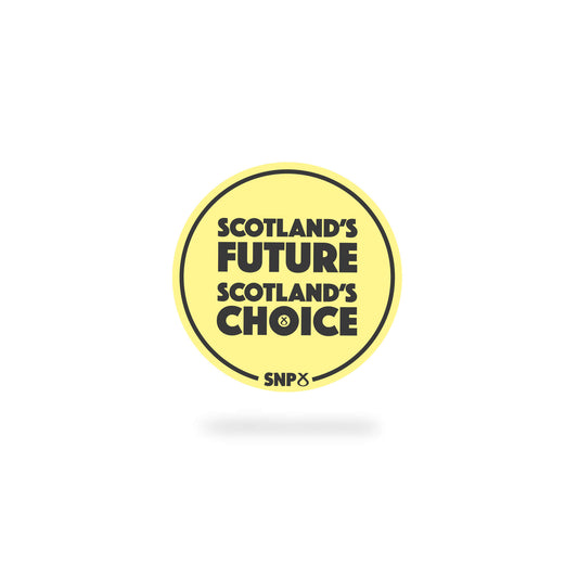 Scotland's Future Sticker (Yellow)