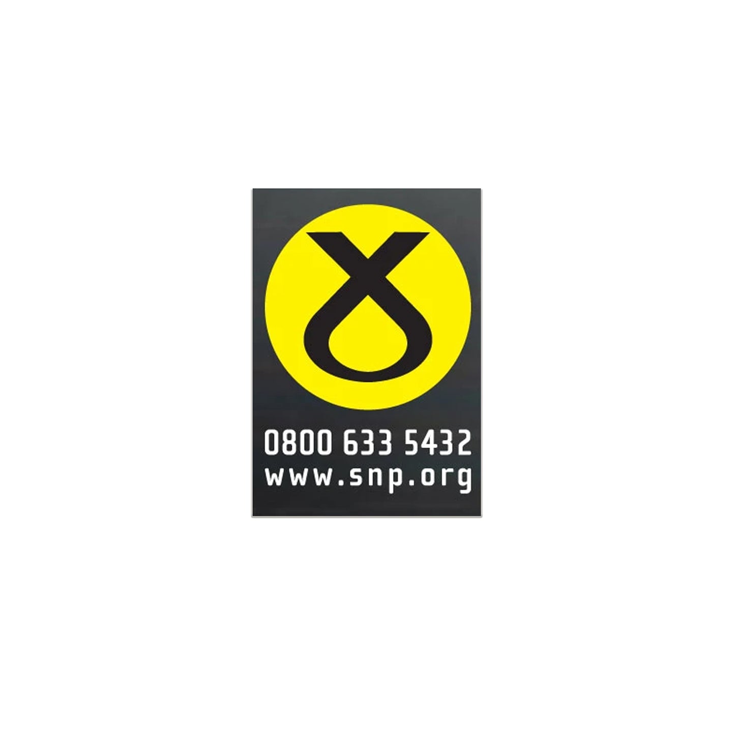 Small SNP Car Window Sticker