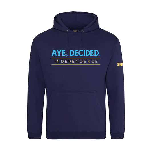 Aye, Decided Hoodie - Navy - SNP Store