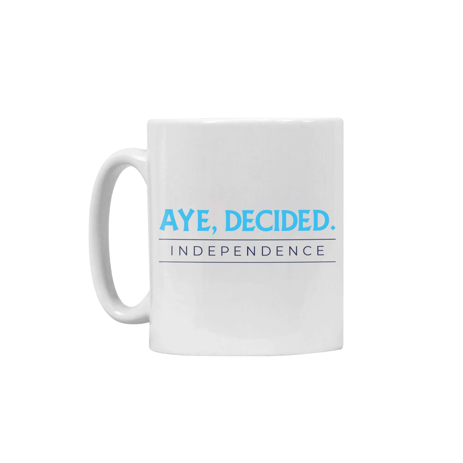 Aye, Decided Ceramic Mug - White - SNP Store