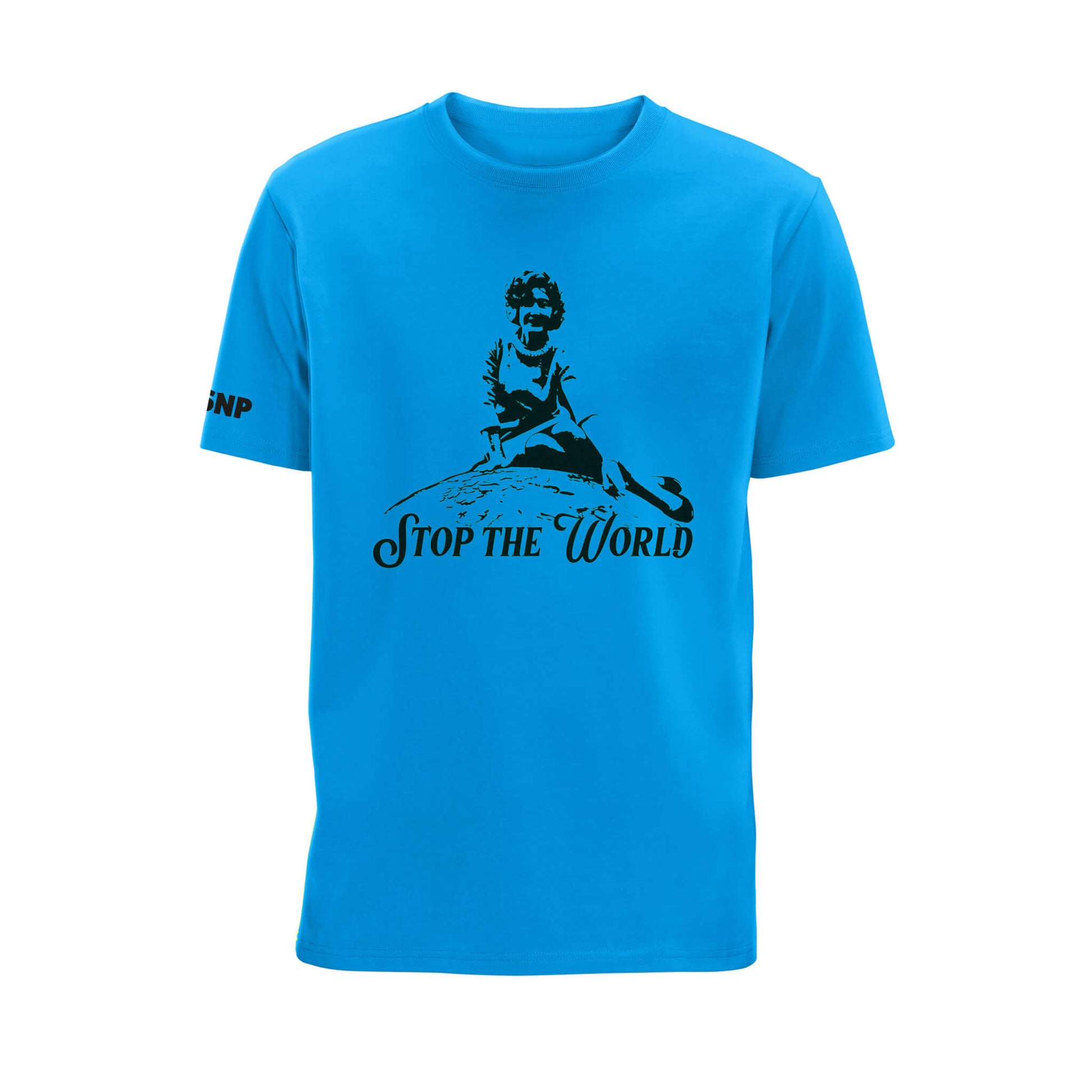 Stop the World Organic Cotton T-Shirt | Sapphire Blue | SNP