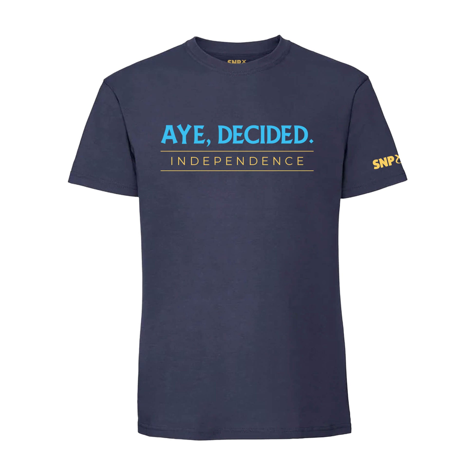 Aye, Decided T-Shirt - Navy - SNP Store