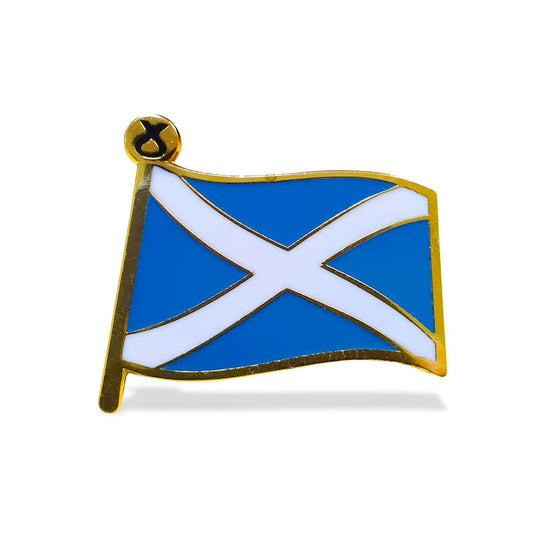 SNP Saltire Pin Badge with SNP Symbol