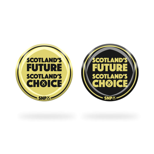 Button Badge Scotland's Future SNP