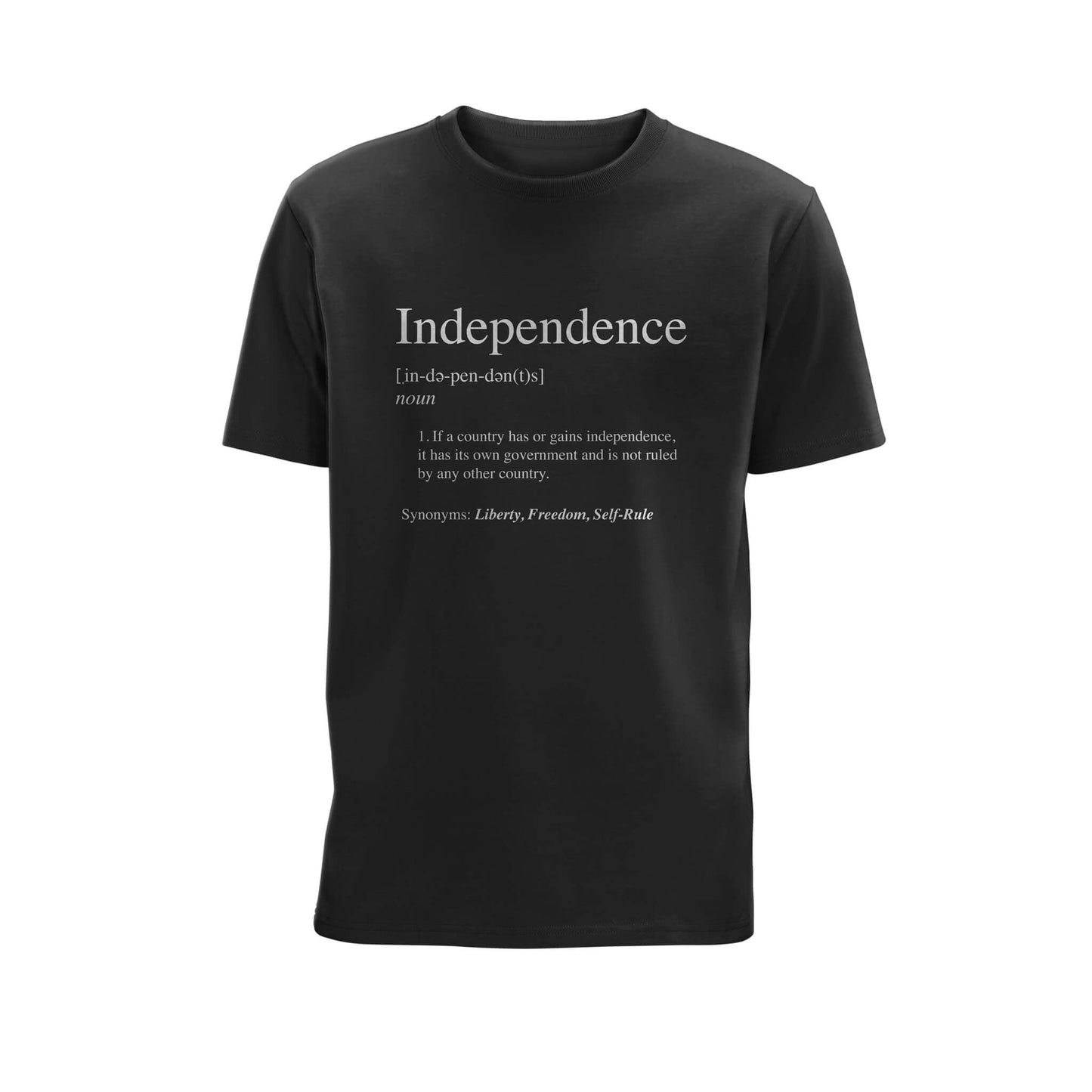 Independence Definition Organic Cotton T-Shirt - Black - SNP Store