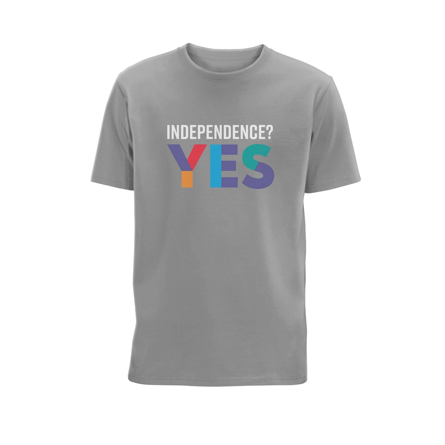 Independence? YES Organic Cotton T-Shirt - Grey Marl - SNP Store