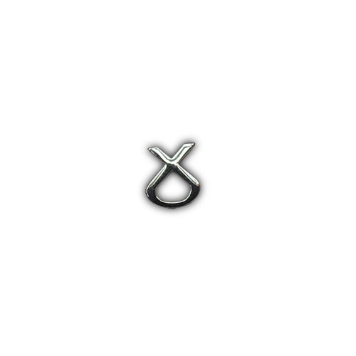 Chrome SNP Symbol Pin Badge