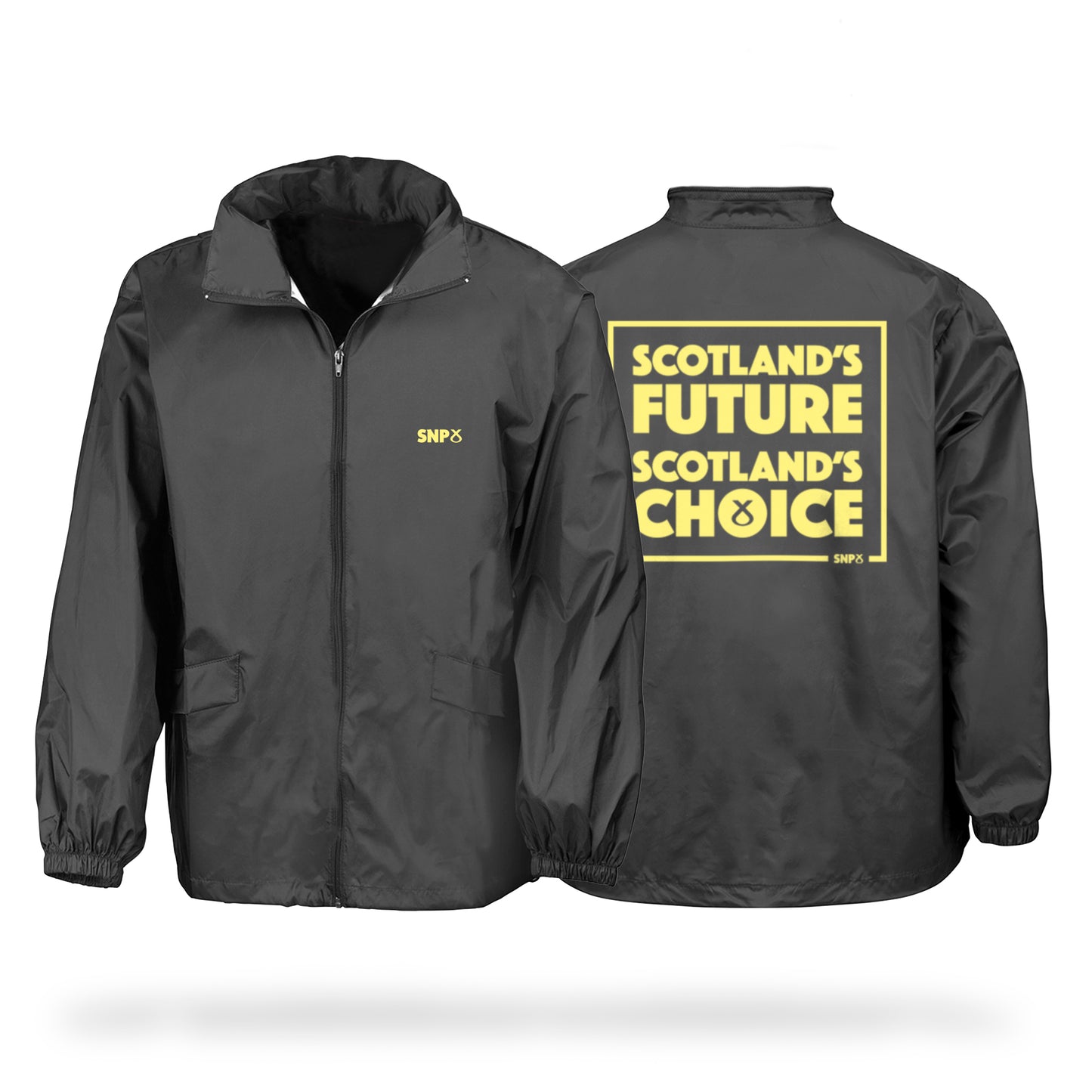 Windcheater Jacket Scotland's Future Black SNP