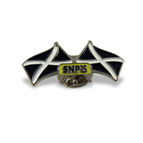 SNP Double Saltire Pin Badge