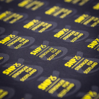 SNP Lapel Stickers - Sheet B - Stronger For Scotland