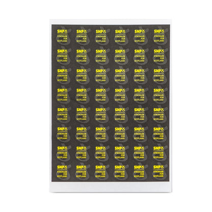 SNP Lapel Stickers B - Stronger For Scotland (Sheet of 48)