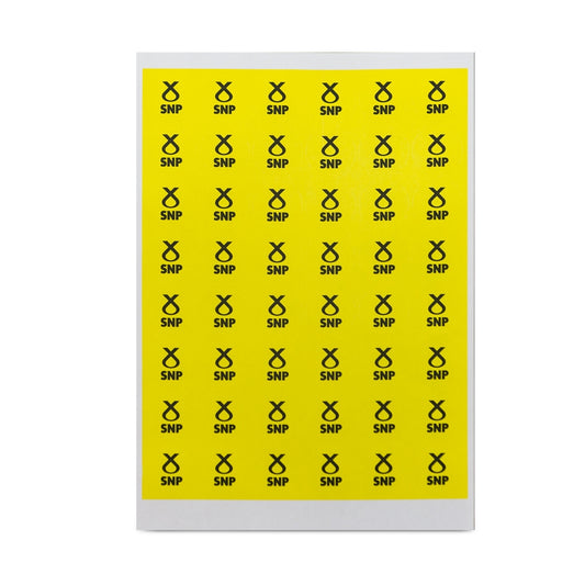 SNP Lapel Stickers C - Campaign (Sheet of 48)