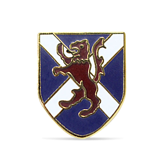 SNP Lion Rampant Saltire Shield Pin Badge