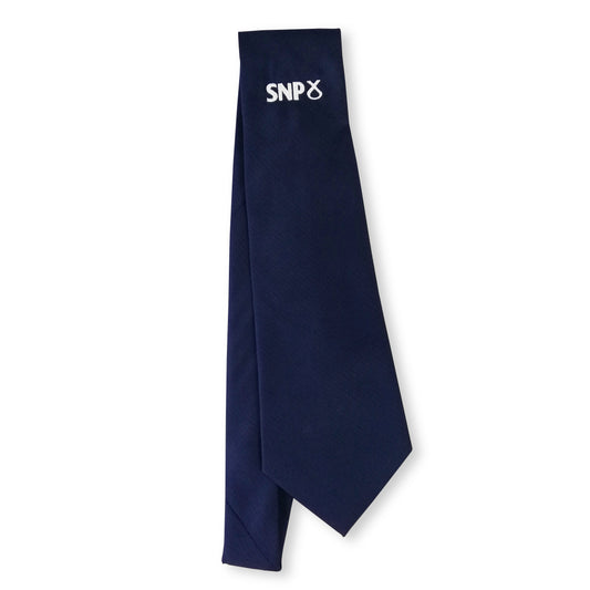 Navy SNP Logo Tie
