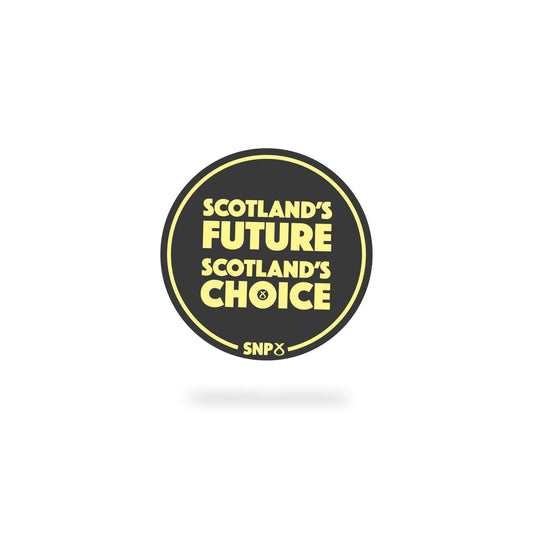Sticker Scotland's Future Black SNP
