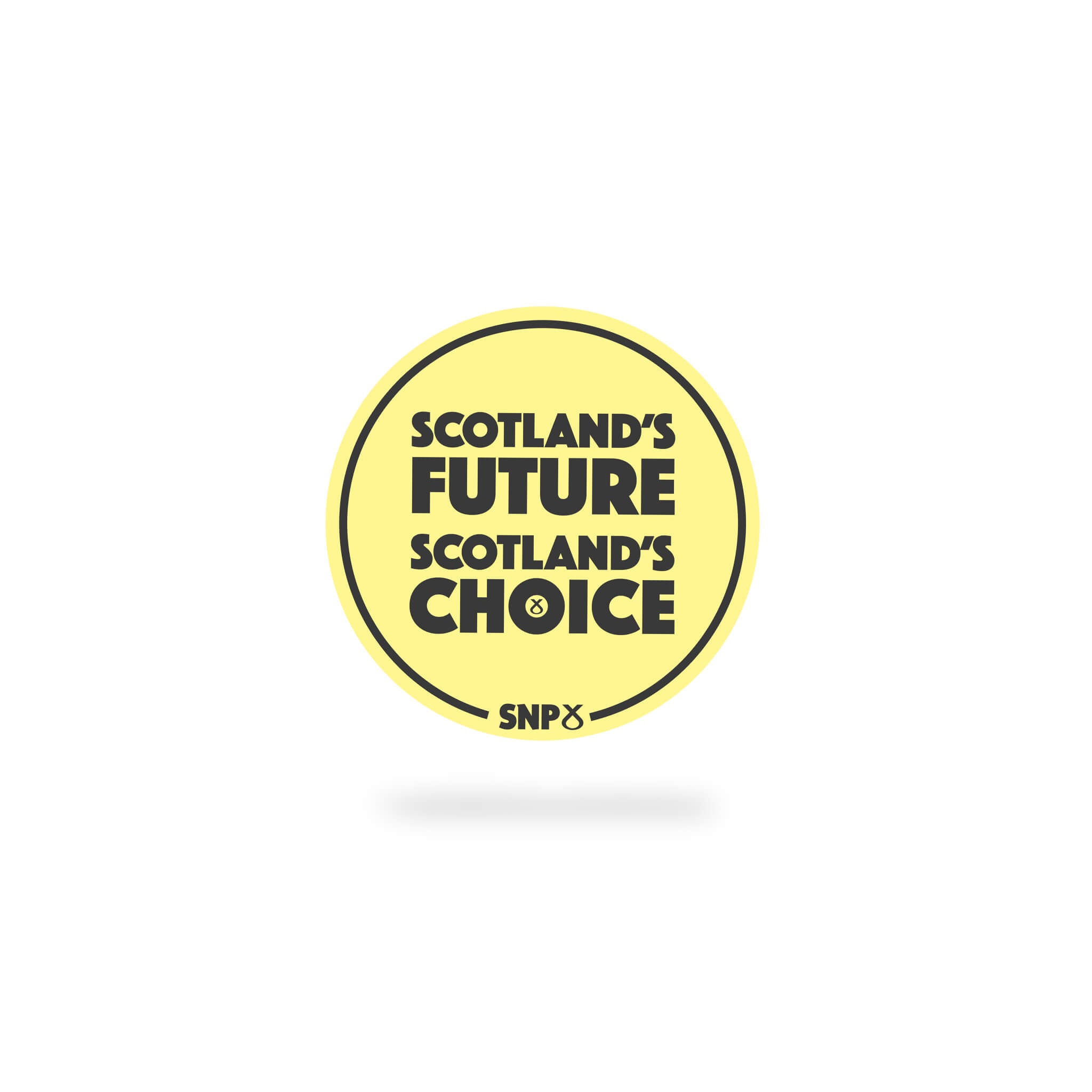 Scotland's Future Sticker (Yellow) – Official SNP Store